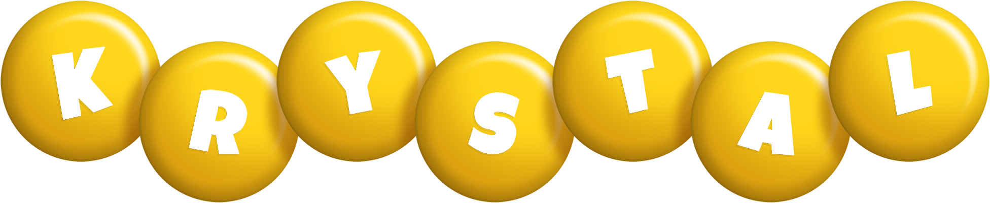 Krystal candy-yellow logo
