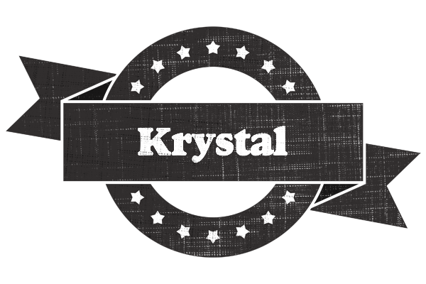 Krystal grunge logo