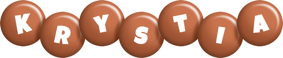 Krystia candy-brown logo