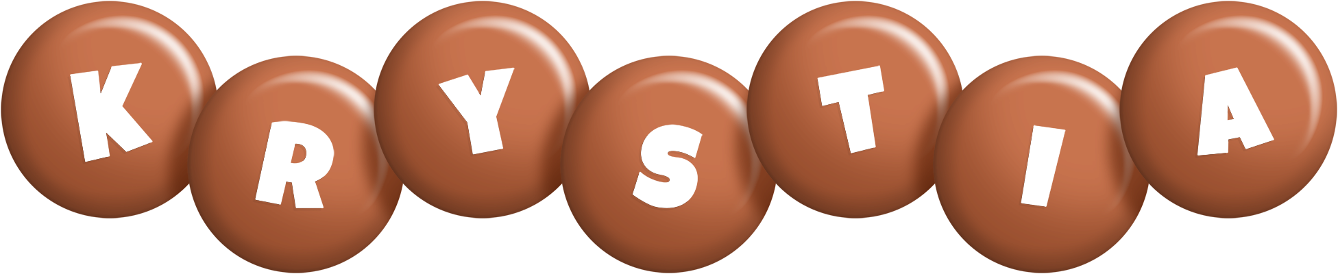 Krystia candy-brown logo