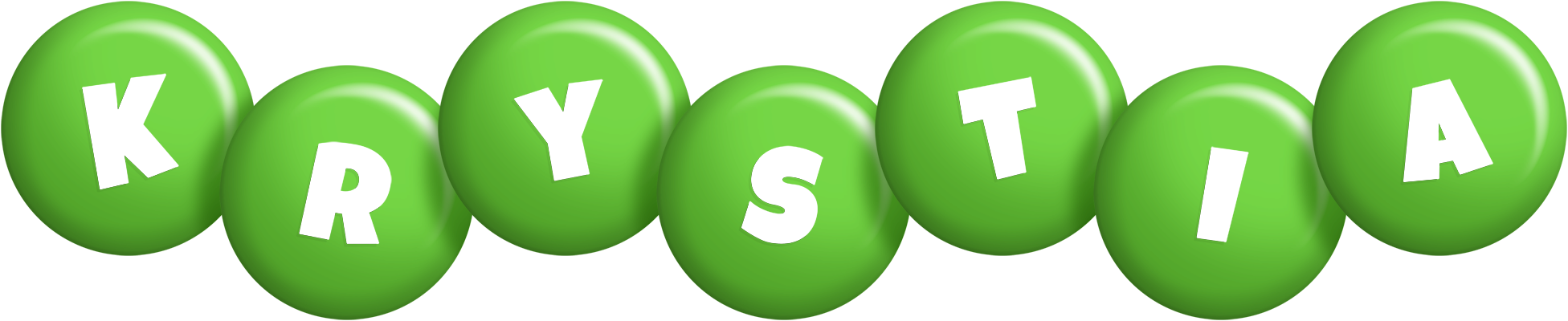 Krystia candy-green logo