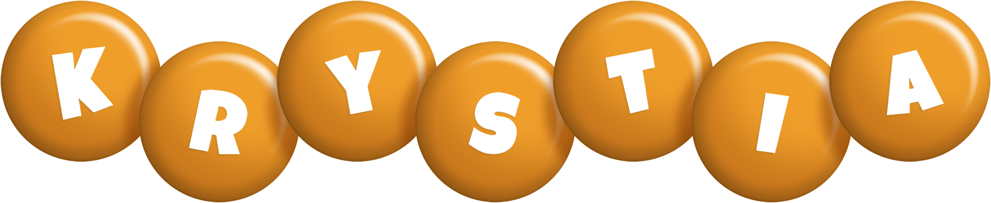 Krystia candy-orange logo