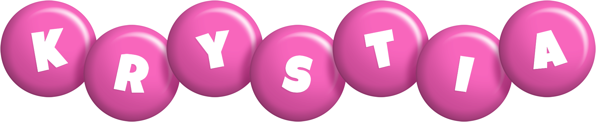Krystia candy-pink logo