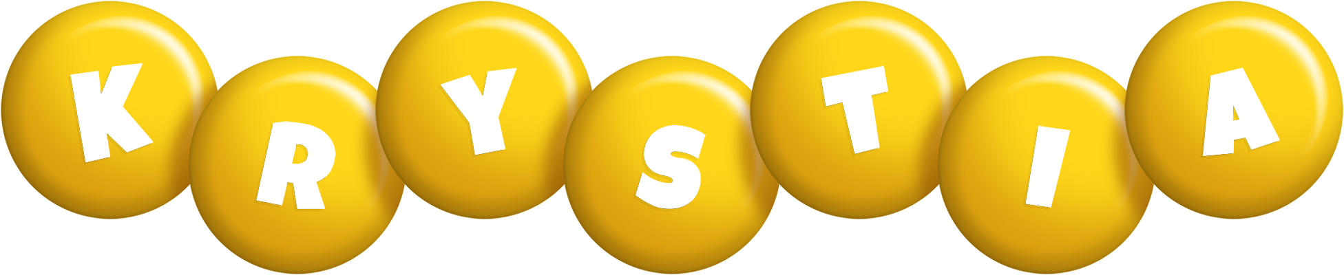 Krystia candy-yellow logo