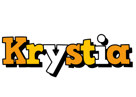 Krystia cartoon logo