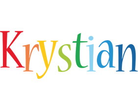 Krystian birthday logo