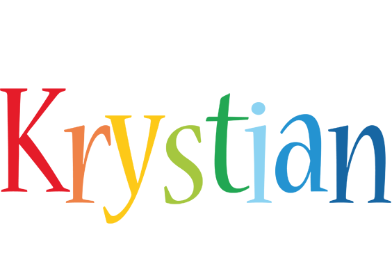 Krystian birthday logo