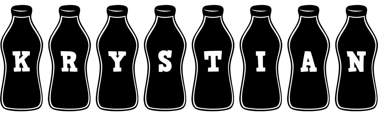 Krystian bottle logo