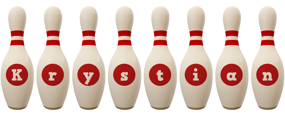 Krystian bowling-pin logo