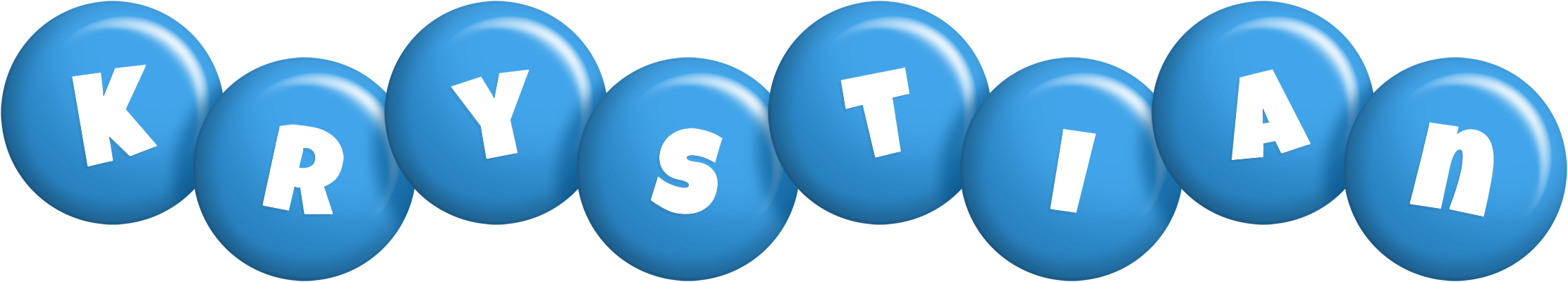 Krystian candy-blue logo