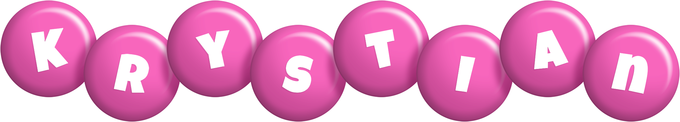Krystian candy-pink logo