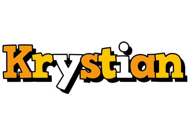 Krystian cartoon logo