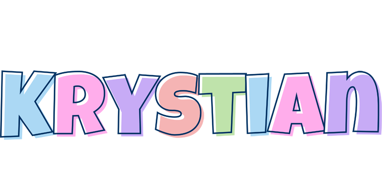 Krystian pastel logo