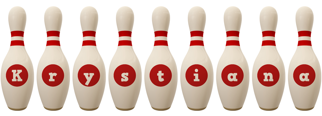 Krystiana bowling-pin logo