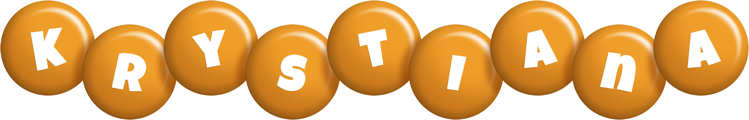 Krystiana candy-orange logo
