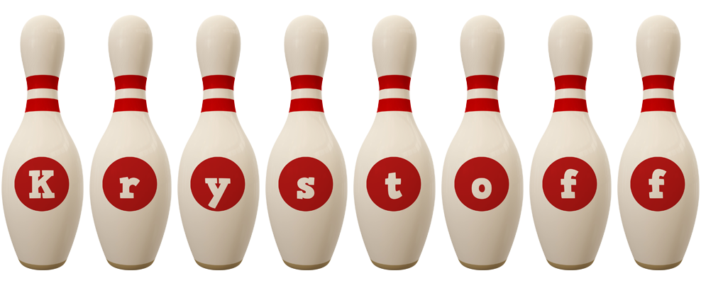 Krystoff bowling-pin logo