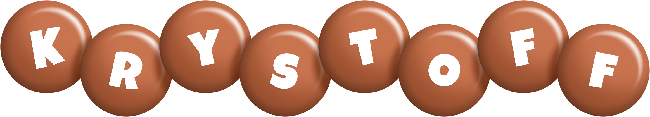 Krystoff candy-brown logo