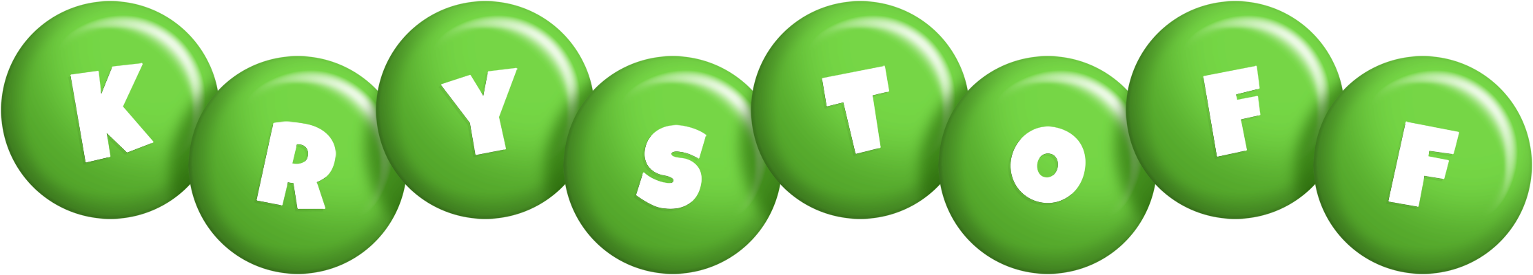 Krystoff candy-green logo