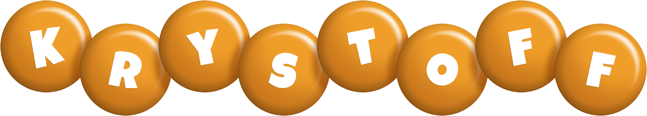 Krystoff candy-orange logo