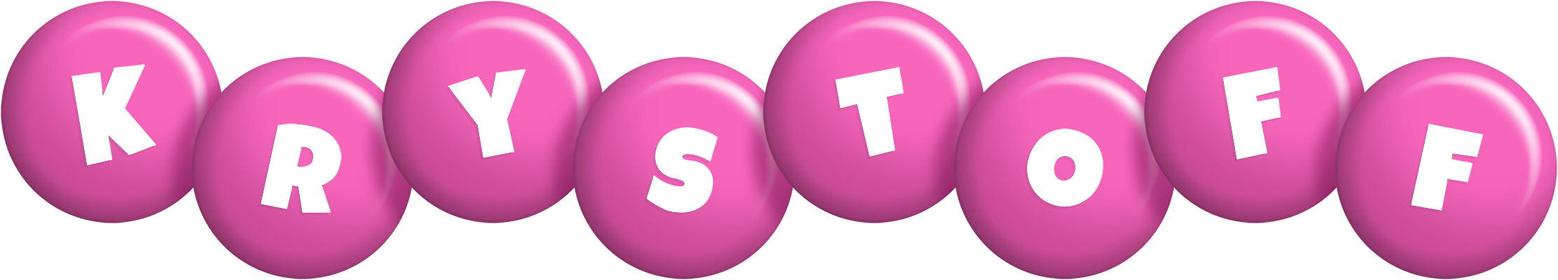 Krystoff candy-pink logo