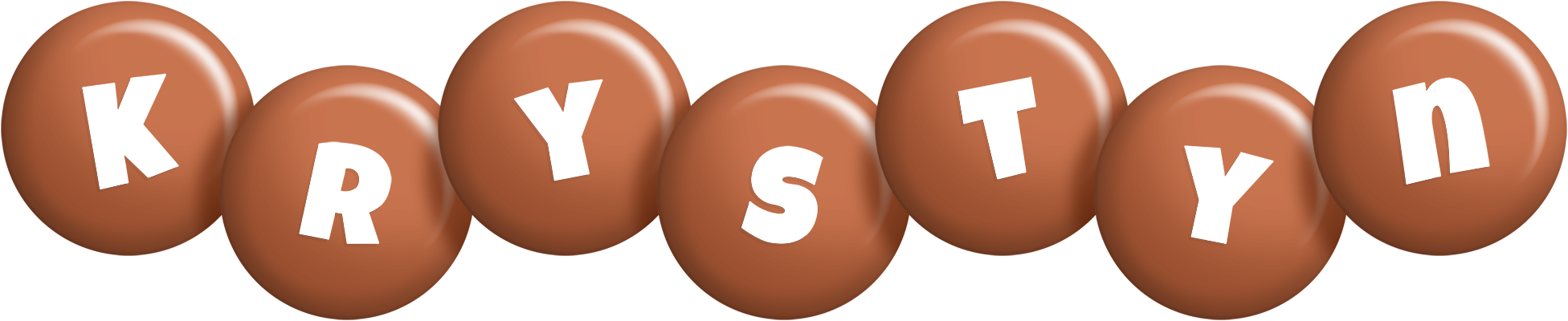 Krystyn candy-brown logo