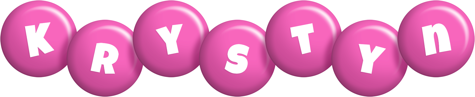 Krystyn candy-pink logo