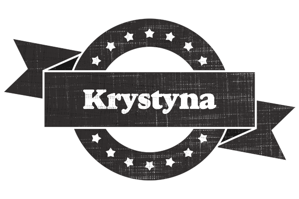 Krystyna grunge logo