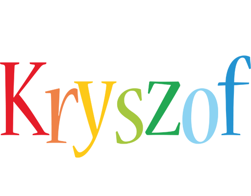 Kryszof birthday logo