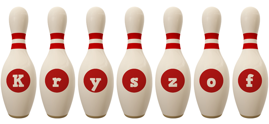 Kryszof bowling-pin logo
