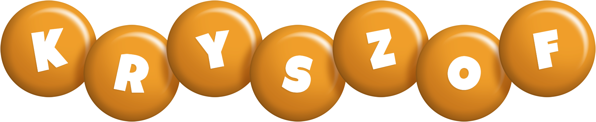 Kryszof candy-orange logo