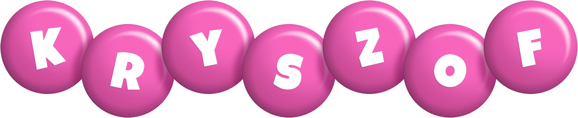 Kryszof candy-pink logo