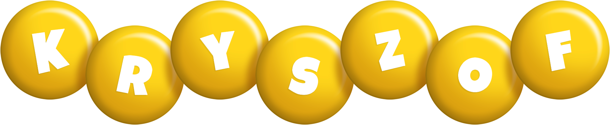 Kryszof candy-yellow logo