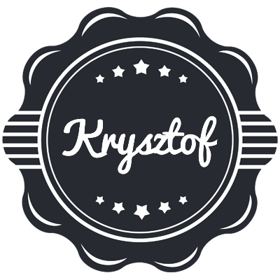 Krysztof badge logo