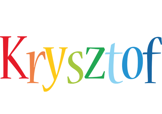 Krysztof birthday logo
