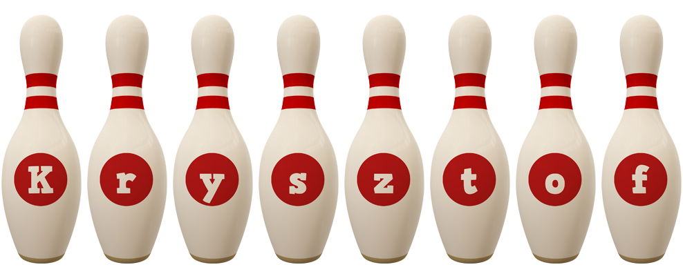 Krysztof bowling-pin logo