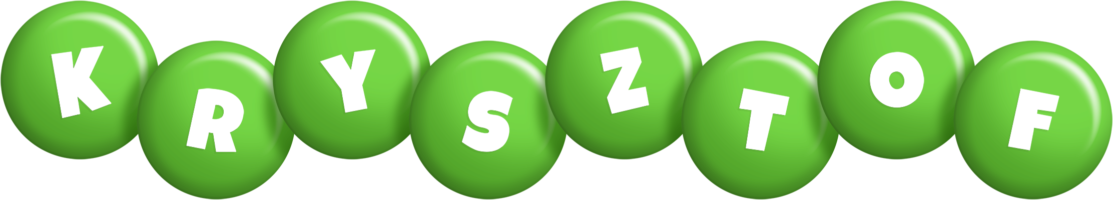 Krysztof candy-green logo