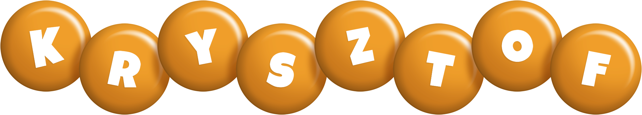 Krysztof candy-orange logo