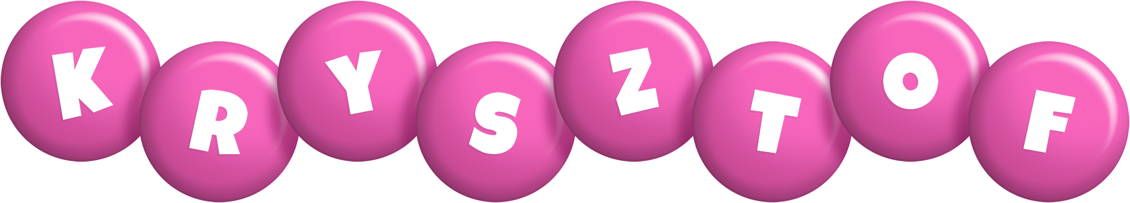Krysztof candy-pink logo