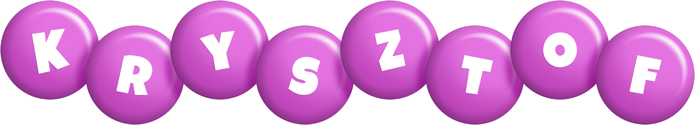 Krysztof candy-purple logo