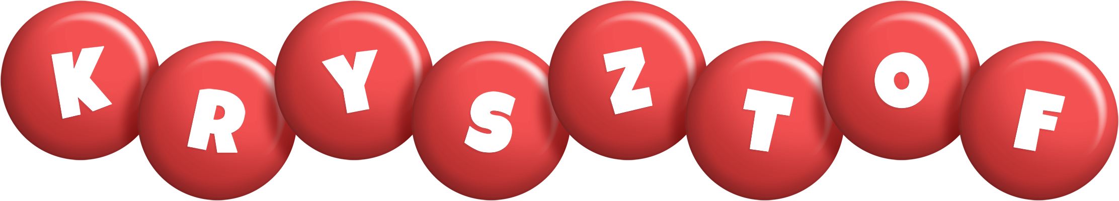 Krysztof candy-red logo