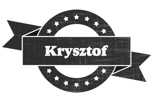 Krysztof grunge logo