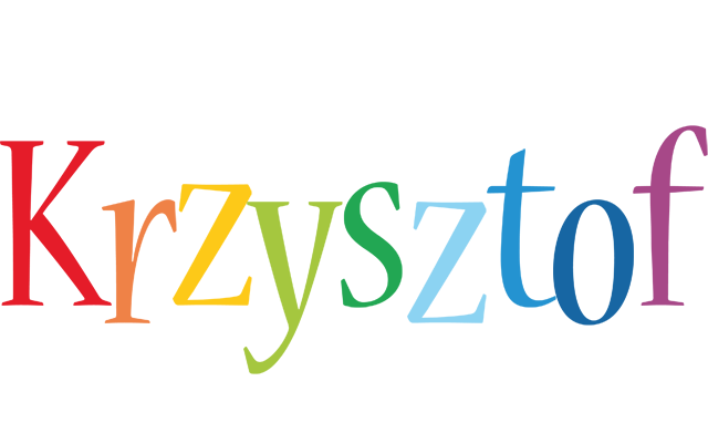 Krzysztof birthday logo