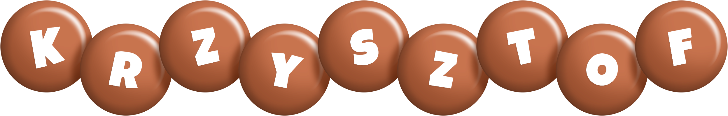 Krzysztof candy-brown logo