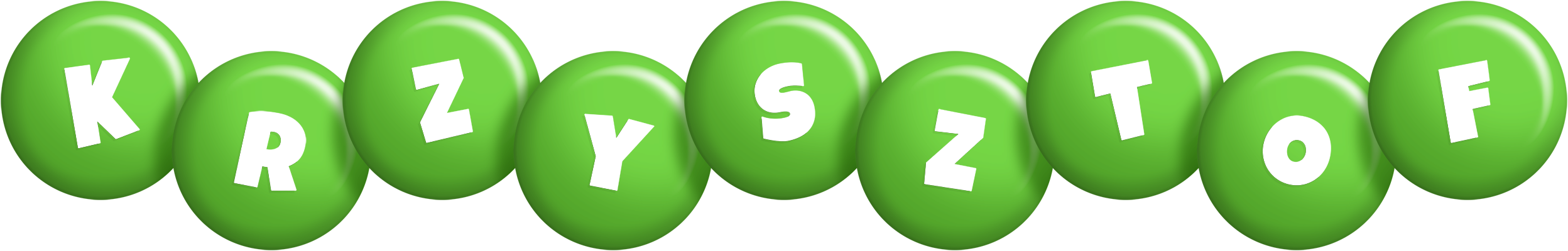 Krzysztof candy-green logo