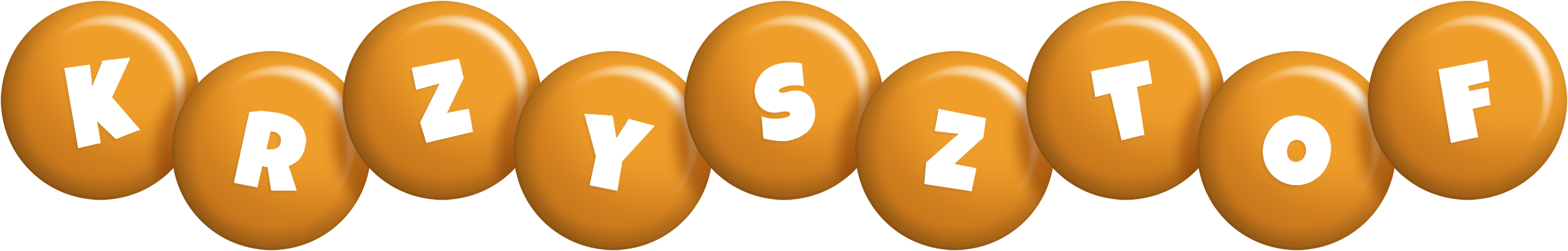 Krzysztof candy-orange logo