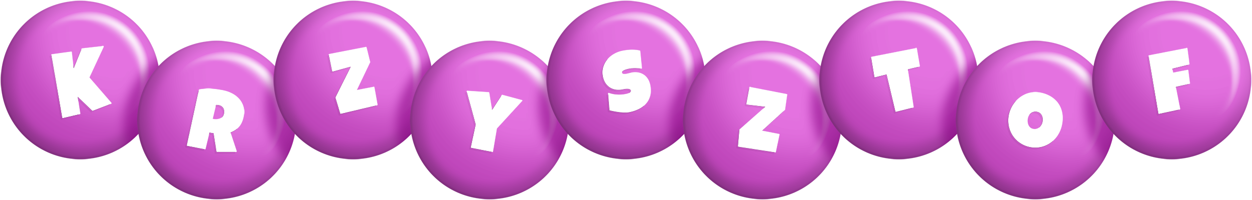 Krzysztof candy-purple logo