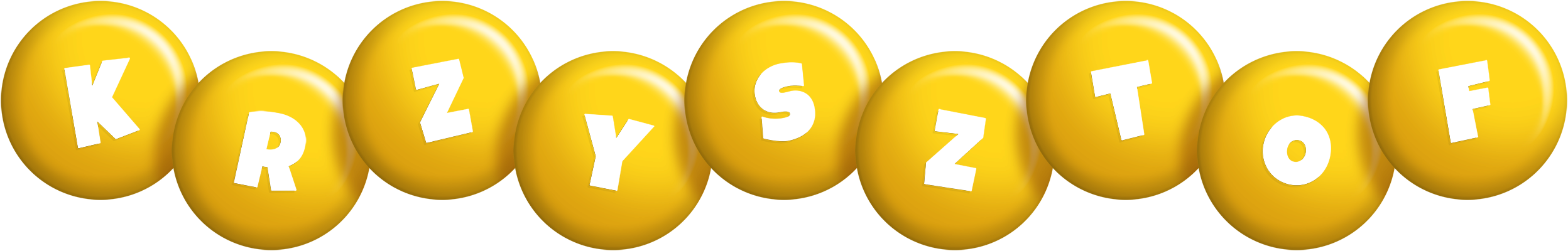 Krzysztof candy-yellow logo