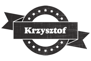 Krzysztof grunge logo