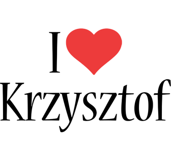 Krzysztof i-love logo