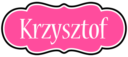 Krzysztof invitation logo